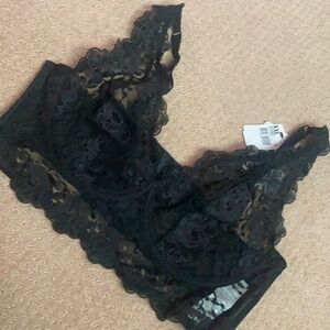 Leonisa Milan sheer lace bustier bralette with underwire size XXL